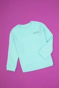 US Polo Assn. Girls' Mint Crew Neck Sweatshirt - Image 2