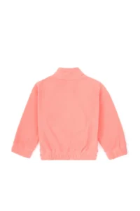 US Polo Assn. Girls' Neon Pink Fleece Half Zippered Sweatshirt - Image 4