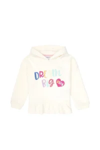 US Polo Assn. Girls' Cream Hooded Sweatshirt - Image 4