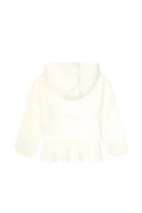 US Polo Assn. Girls' Cream Hooded Sweatshirt - Image 5