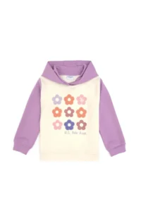 US Polo Assn. Girls' Lilac Hooded Sweatshirt - Image 4