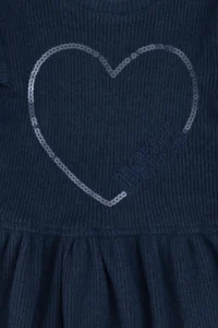 US Polo Assn. Girls' Light Navy Knitting Dress - Image 3