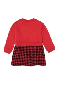 US Polo Assn. Girls' Red Knitting Dress - Image 4