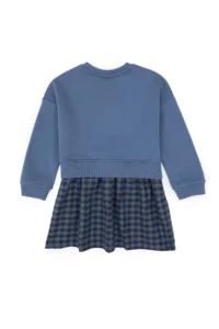US Polo Assn. Girls' Light Navy Knitting Dress - Image 4