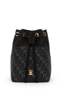 Pierre Cardin Black Shirred Bag - Image 3