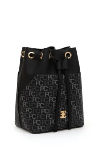 Pierre Cardin Black Shirred Bag - Image 4