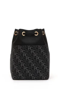 Pierre Cardin Black Shirred Bag - Image 5