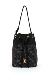 Pierre Cardin Black Shirred Bag - Image 6