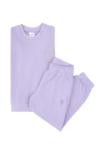 US Polo Shirt Assn. Girls' Lilac Tracksuit - Image 4