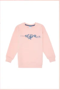 US Polo Shirt Assn. Girls' Light Pink Bottom Top Set - Image 5