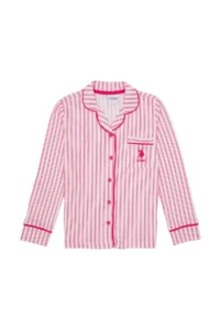 US Polo Shirt Assn. Girls' Fuchsia Striped Pajama Set - Image 5