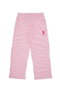 US Polo Shirt Assn. Girls' Fuchsia Striped Pajama Set - Image 7