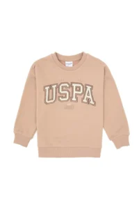US Polo Shirt Assn. Girls' Camel Tracksuit - Image 5