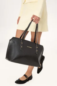 US Polo Assn. Women Smoke Gray Shoulder Bag - Image 2