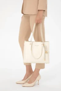 Pierre Cardin White Shoulder Bag - Image 2