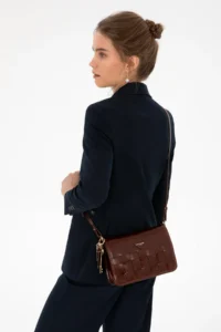 Pierre Cardin Brown Crossbody Bag