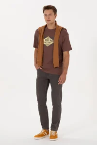 US Polo Assn. Men Brown T-Shirt - Image 4
