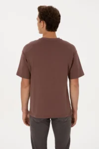 US Polo Assn. Men Brown T-Shirt - Image 5