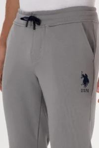 US Polo Assn. Men Light Gray Sweatpants - Image 5