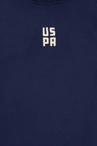 US Polo Assn. Boys' Navy Blue Short Sleeve Hooded Sweatshirt - Image 3
