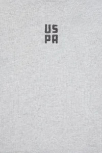 US Polo Assn. Boys' Gray Melanj Hooded Sweatshirt - Image 4