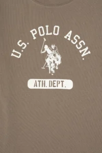 US Polo Assn. Boys' Khaki Crew Neck T-Shirt - Image 3