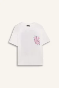 DeFacto Cool Oversize Wide Fit Crew Neck Back Printed Short Sleeve T-Shirt - Image 8