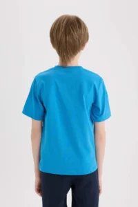 DeFacto Crew Neck Printed Short Sleeve T-Shirt Boy - Image 6