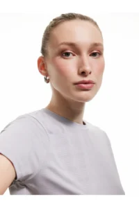 Koton Crew Neck Short Sleeve Sports T-Shirt with Stitching Detail