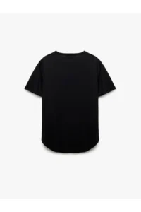 Koton Modal Fabric Crew Neck Short Sleeve Printed Sports T-Shirt - Image 4
