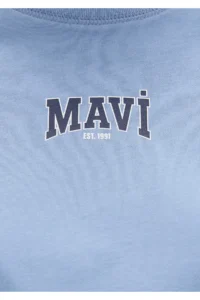 Mavi Logo Printed Crop T-Shirt Crop / Short Cut 1613411-70831 - Image 6