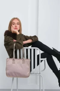 Shule Bags Lora Shoulder Bag Mink - Image 4