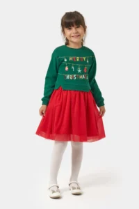 Minipodyum Glitter Tulle Girls' New year her dress