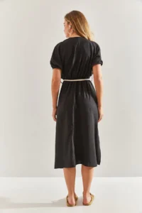 Bianco Lucci Women Double breasted Yaka Arched Dress - Image 2