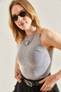 Bianco Lucci Women Rope Sleeveless Tank Top - Image 2