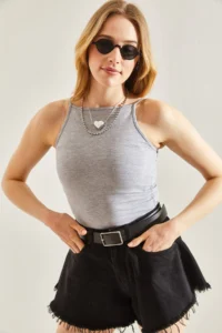Bianco Lucci Women Rope Sleeveless Tank Top - Image 4