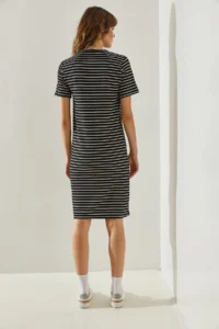 Bianco Lucci Women Striped seersucker Dress - Image 5