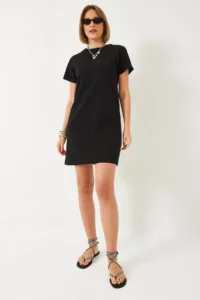 Bianco Lucci Women Crew Neck Casual Dress 70213 - Image 2
