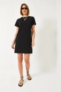 Bianco Lucci Women Crew Neck Casual Dress 70213 - Image 4