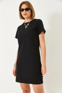Bianco Lucci Women Crew Neck Casual Dress 70213 - Image 5