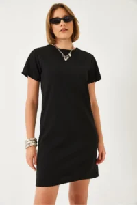 Bianco Lucci Women Crew Neck Casual Dress 70213 - Image 6