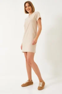 Bianco Lucci Women Crew Neck Casual Dress 70213 - Image 3
