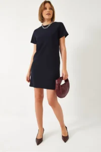 Bianco Lucci Women Crew Neck Casual Dress 70213 - Image 3