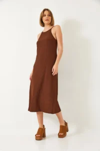 Bianco Lucci Women's Strappy Summer Long Knitted Dress 70243 - Image 3