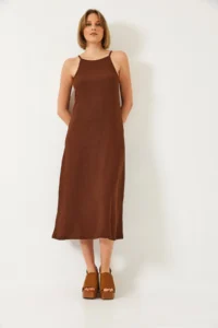 Bianco Lucci Women's Strappy Summer Long Knitted Dress 70243 - Image 4