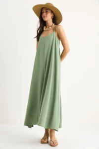 Bianco Lucci Women's Rope Strap Lined Flowy Comfortable Summer Dress 5247 - Image 2