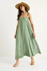 Bianco Lucci Women's Rope Strap Lined Flowy Comfortable Summer Dress 5247 - Image 3