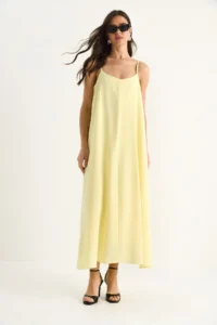 Bianco Lucci Women's Rope Strap Lined Flowy Comfortable Summer Dress 5247 - Image 2