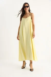 Bianco Lucci Women's Rope Strap Lined Flowy Comfortable Summer Dress 5247 - Image 4