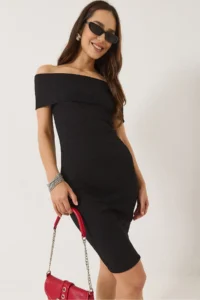 Bianco Lucci Women Madonna Collar Dress 2465